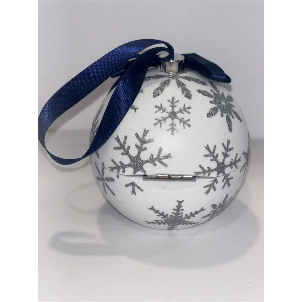 Swarovski Crystals Snowflake Christmas Ornament Ball EMPTY BOX Only